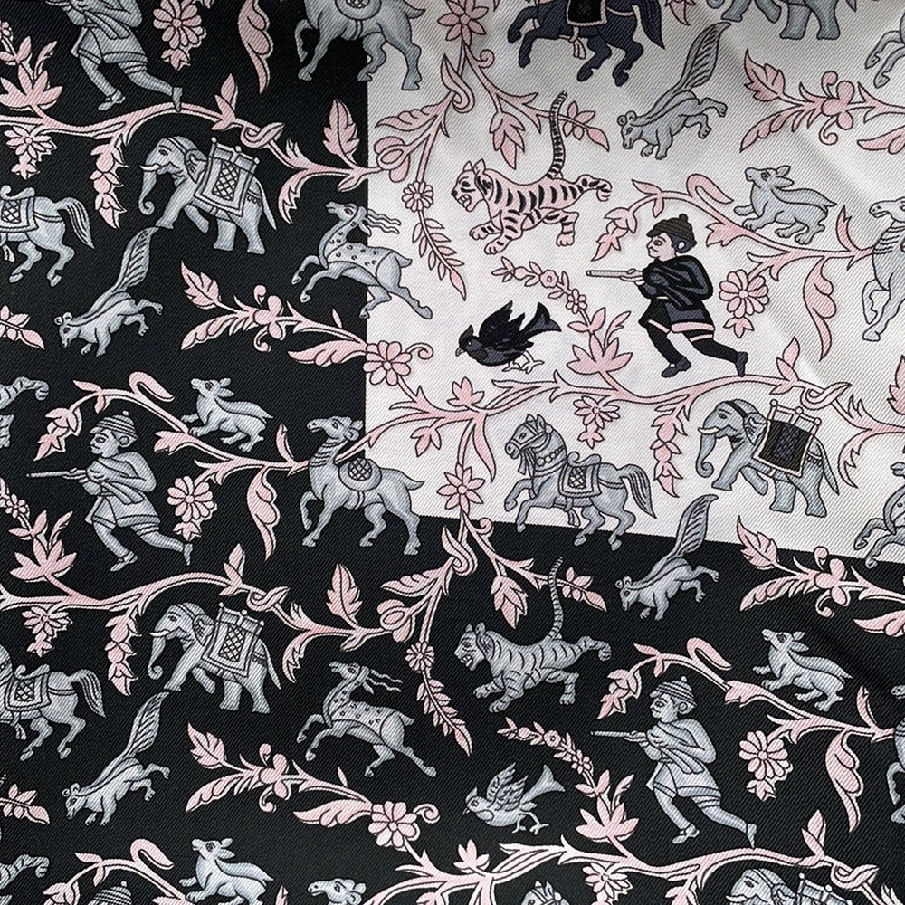Hermes Chasse en Inde Silk scarf. Authentic. - Picture 3 of 7